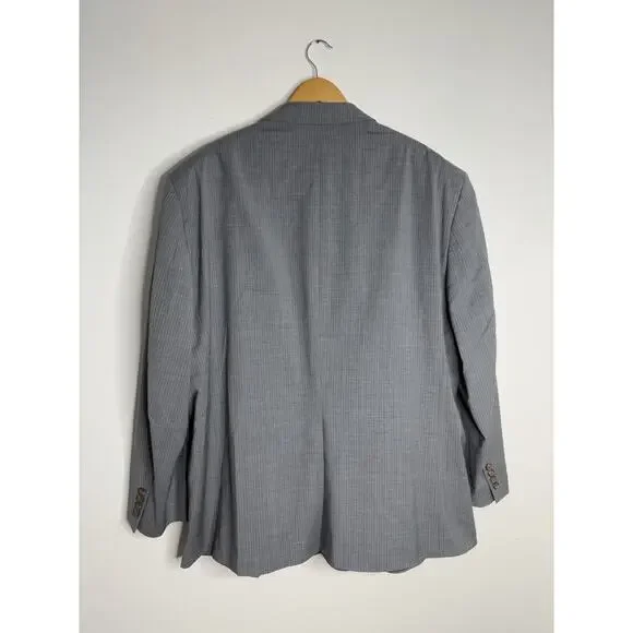 Lauren Ralph Lauren Men’s Wool Single Breasted Blazer Gray Size 52R Two Button - Picture 2 of 13